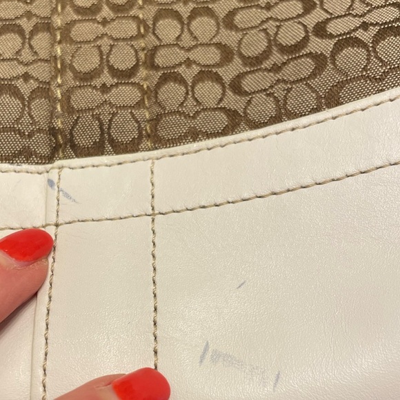 VTG COACH Signature Convertible Shoulder Crossbody Slim Bag Purse F10417 Jaquard - Picture 16 of 16